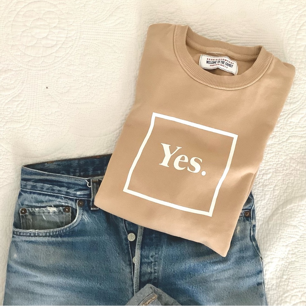 SEEK DISCOMFORT ‘Yes’ Sweater